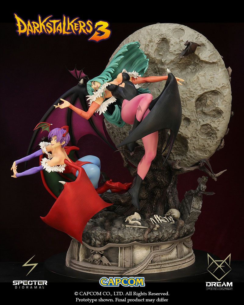 Darkstalkers 3 Specter Diorama 1/6 Morrigan & Lilith 47 cm