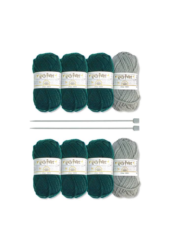 Harry Potter Knitting Kit Slouch Socks and Mittens Slytherin