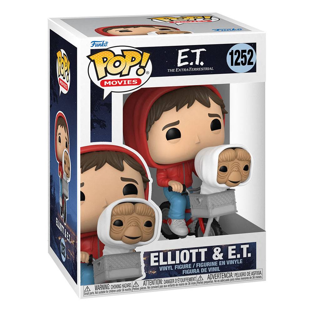 E.T. the Extra-Terrestrial POP! Vinyl Figure Elliot w/ET in Bike Basket 9 cm