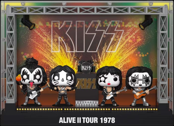 Kiss POP! Moments DLX Vinyl Figure 4-Pack Alive II 1978 Tour 9 cm