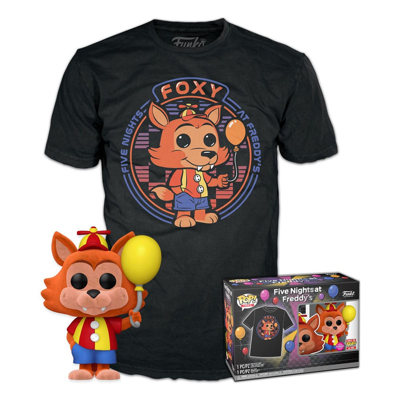 Five Nights at Freddy's POP! & Tee Box Balloon Foxy Size S