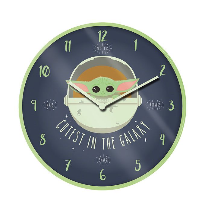Star Wars The Mandalorian Wall Clock Cutest In The Galaxy