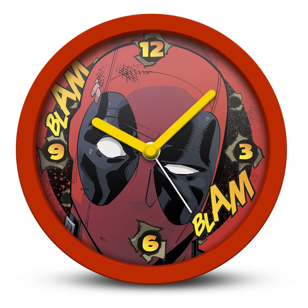 Marvel Desk Clock Deadpool Blam Blam