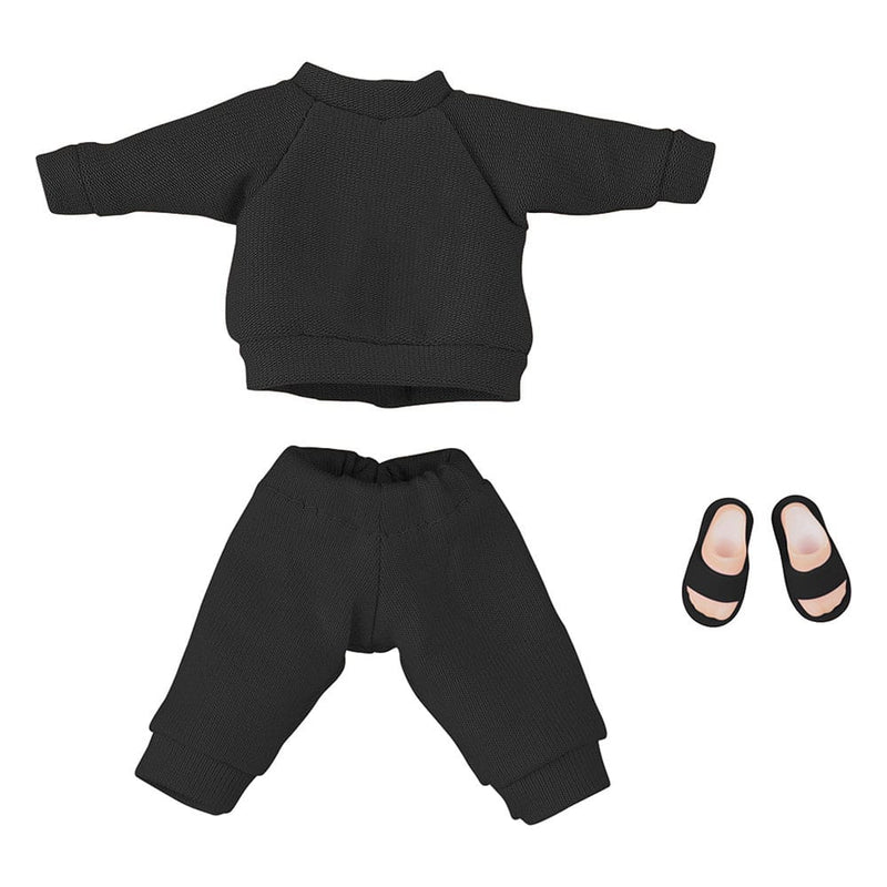 Original Character for Nendoroid Doll Figures Outfit Set: Sweatshirt and Sweatpants (Black)