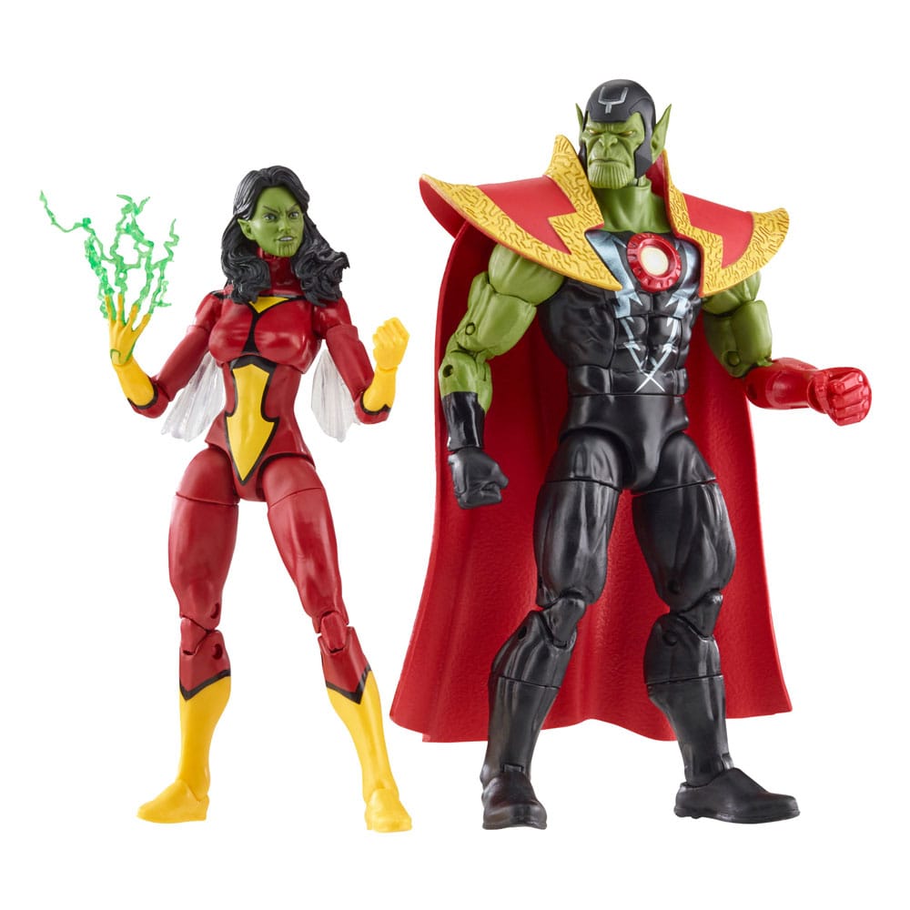 Avengers Marvel Legends Action Figures Skrull Queen & Super-Skrull 15 cm
