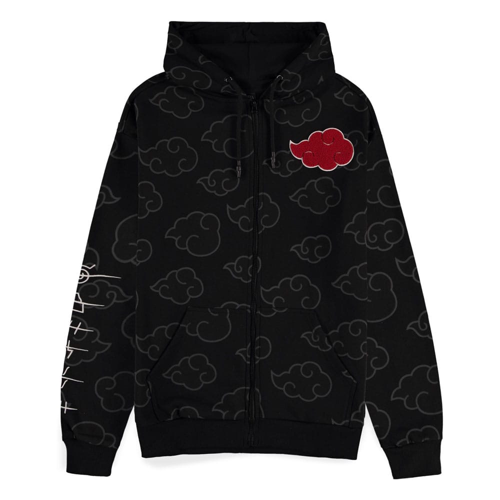 Naruto Shippuden Zipper Hoodie Sweater Akatsuki all over Size XXL
