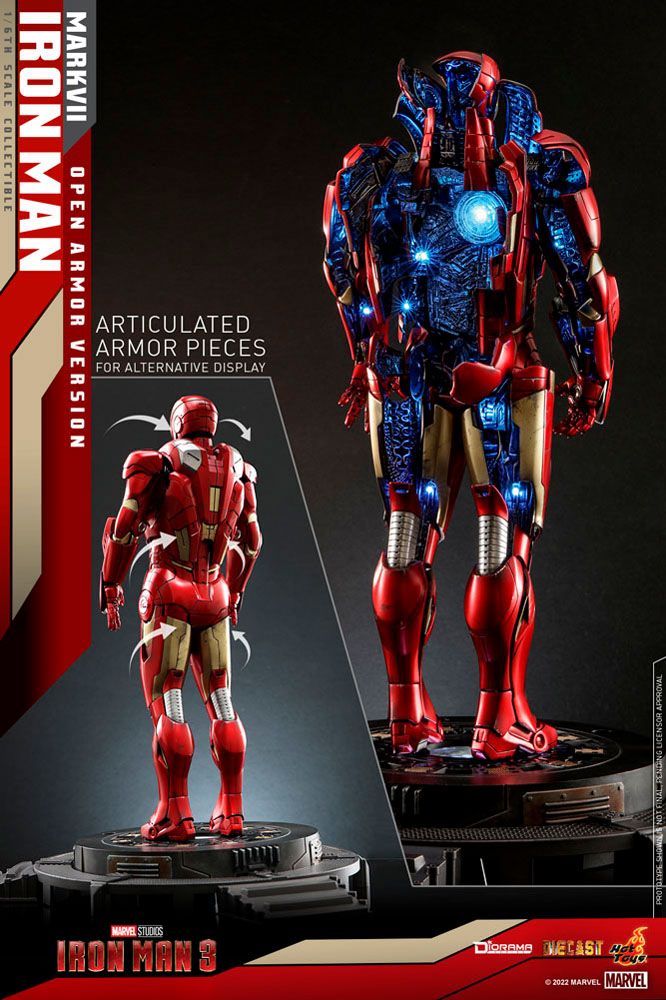 Iron Man 3 Diorama 1/6 Iron Man Mark VII (Open Armor Version) 32 cm