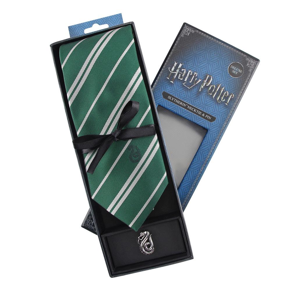 Harry Potter Tie & Metal Pin Deluxe Box Slytherin