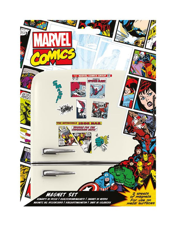 Marvel Comics Fridge Magnets Retro Heroes