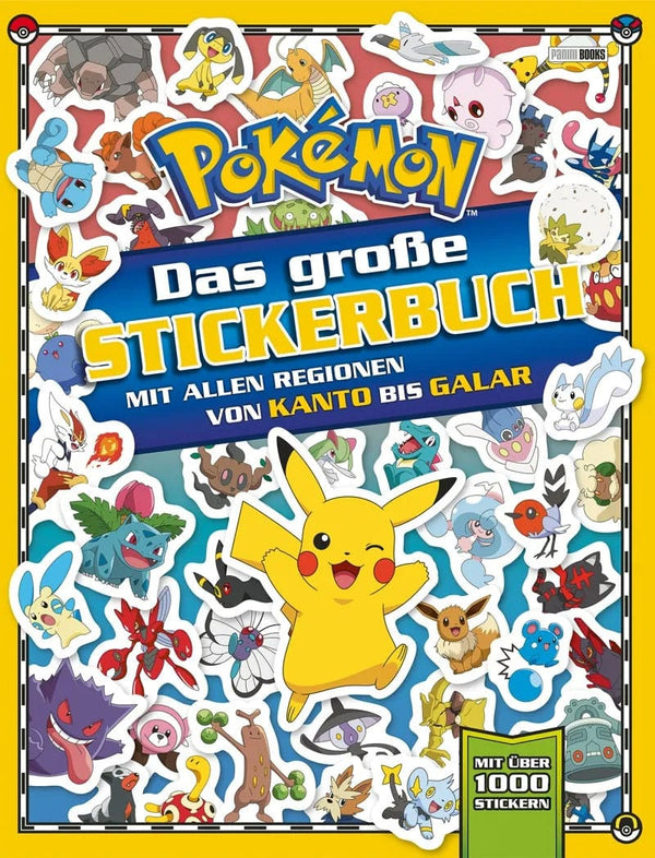 Pokémon Book Das große Stickerbuch mit allen Regionen von Kanto bis Galar *German Version*