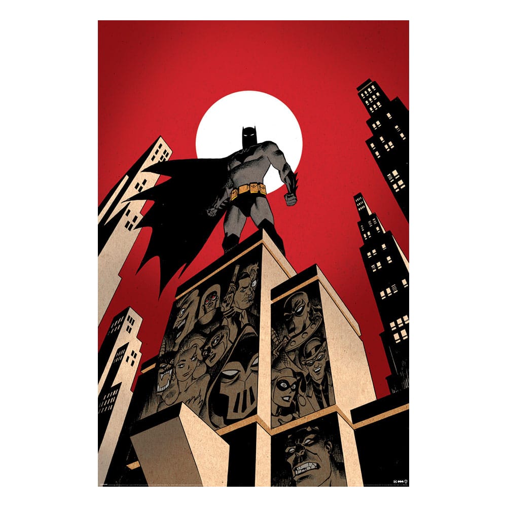 DC Comics Poster Pack Batman Villain Skyline 61 x 91 cm (4)