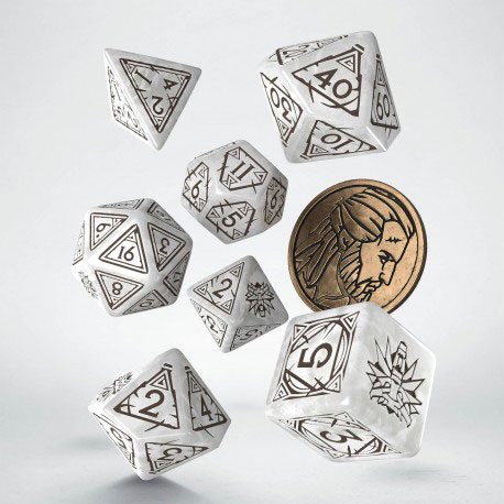 The Witcher Dice Set Geralt The White Wolf (7)
