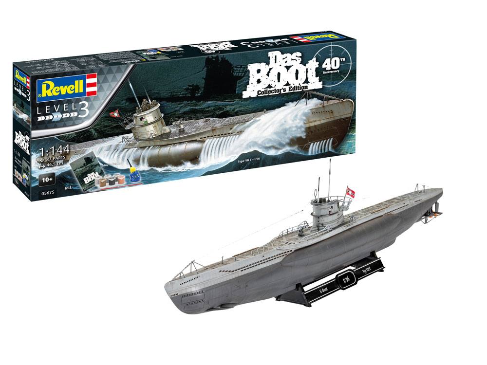 Das Boot Model Kit Gift Set 1/144 U-Boot U96 Typ VII C 40th Anniversary 46 cm