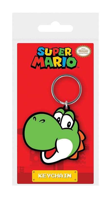 Super Mario Rubber Keychain Yoshi 6 cm