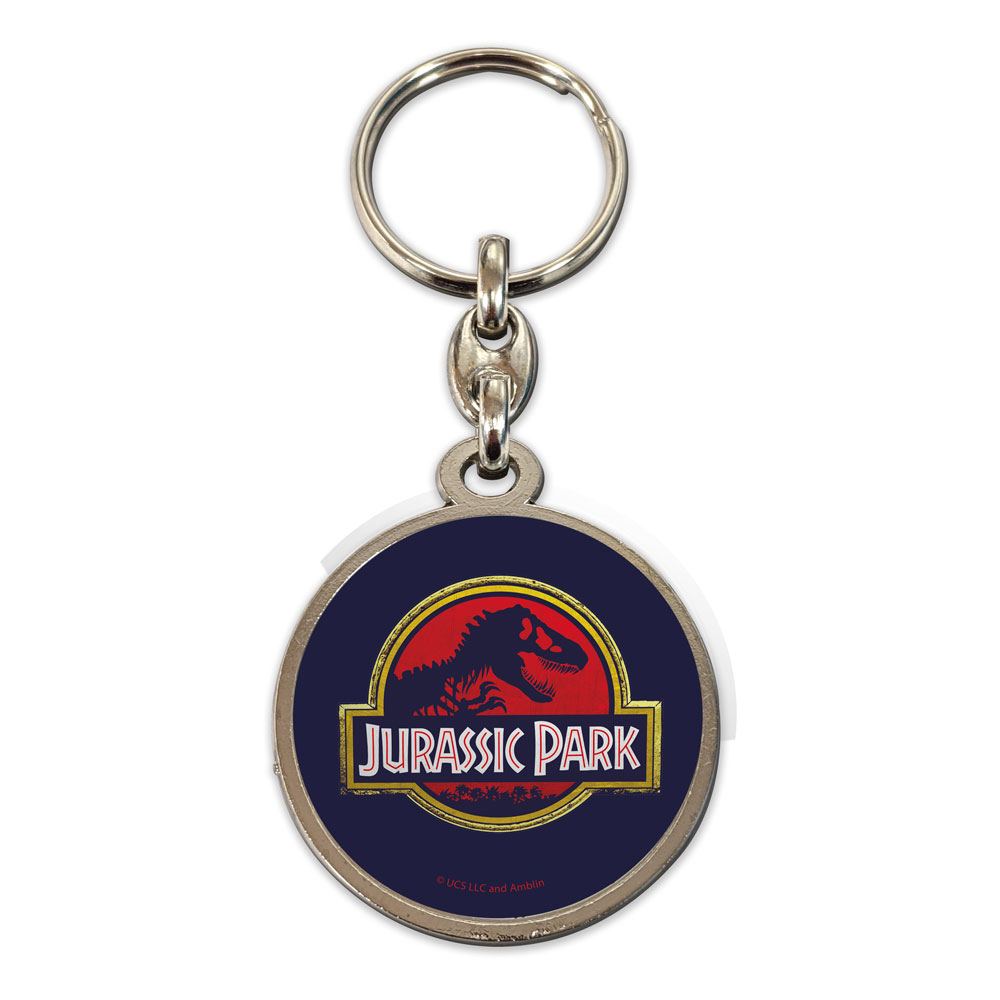Jurassic Park Metal Keychain Movie Logo 7 cm