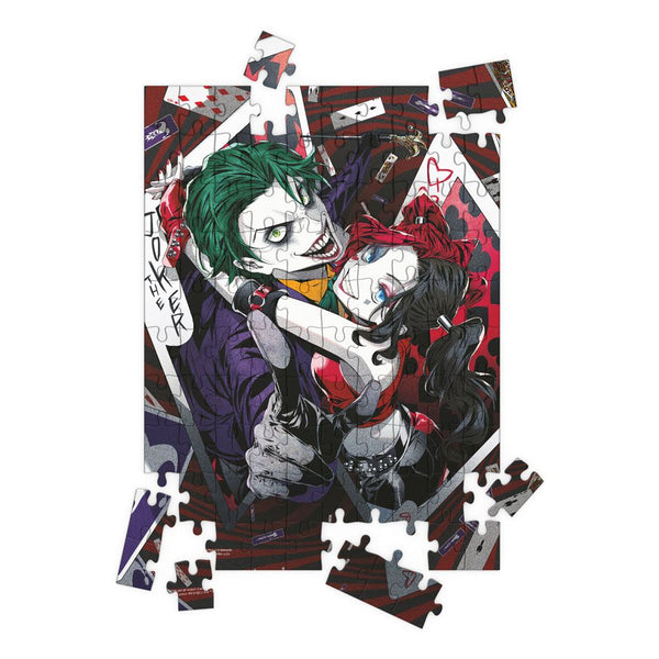 DC Comics Jigsaw Puzzle with 3D-Effect The Joker & Harley Quinn Manga (100 pieces)