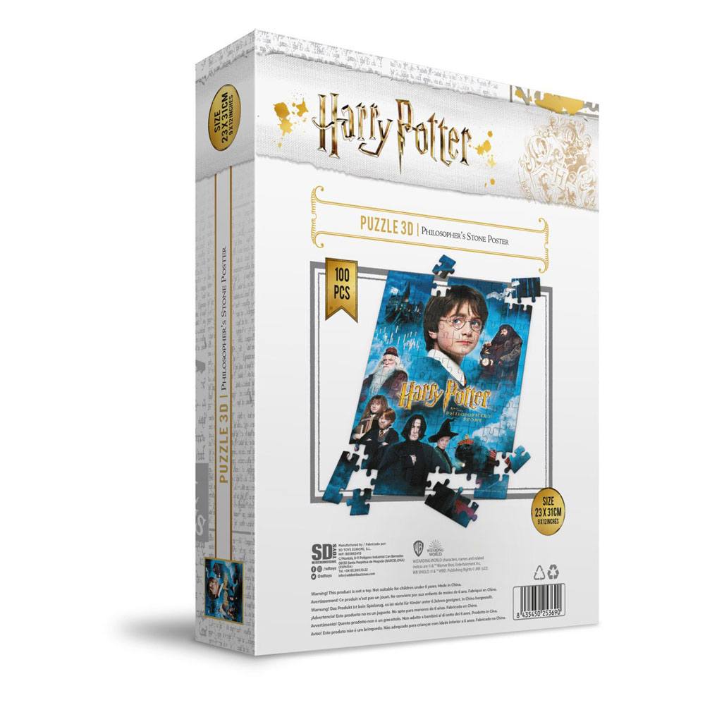 Harry Potter Jigsaw Puzzle with 3D-Effect Philosopher's Stone Poster (100 pieces)