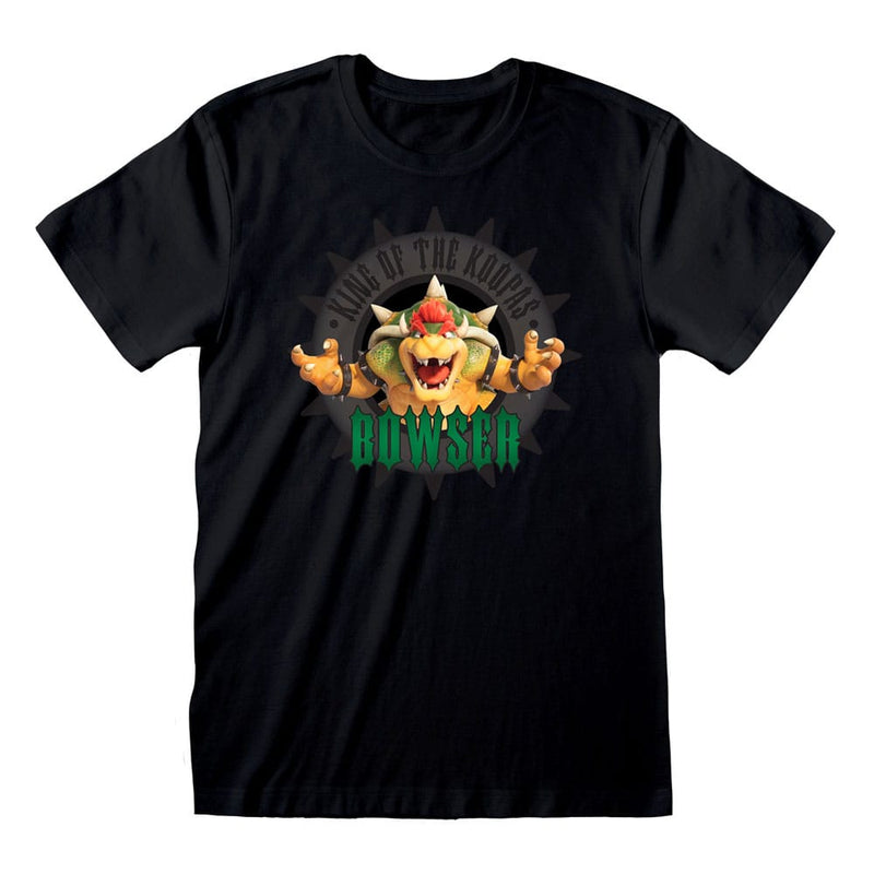 Super Mario Bros T-Shirt Bowser Circle Fashion Size S