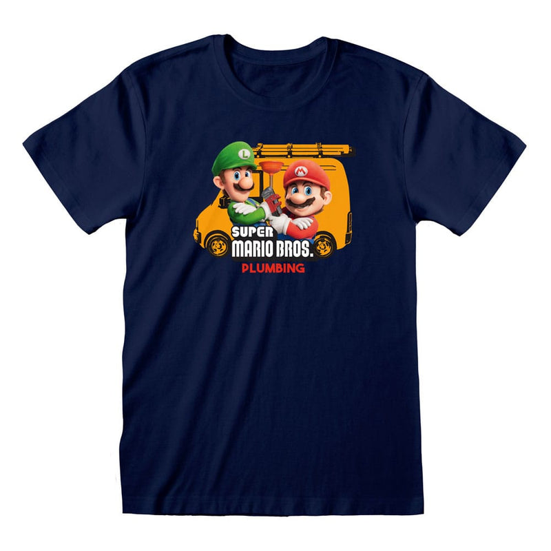 Super Mario Bros T-Shirt Plumbing Fashion Size S