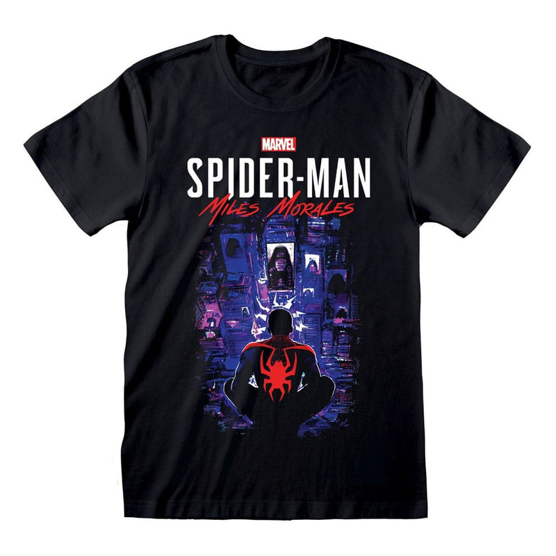 Spider-Man Miles Morales Video Game T-Shirt City Overwatch Size XL