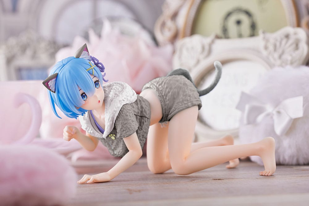 Re:Zero - Starting Life in Another World PVC Statue Rem Cat Roomwear Version Renewal Edition