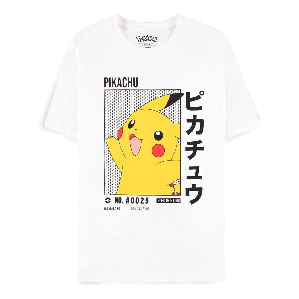 Pokemon T-Shirt White Pikachu Size XXL