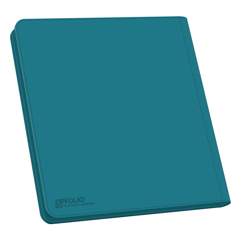 Ultimate Guard Zipfolio 480 - 24-Pocket XenoSkin (Quadrow) - Petrol Blue