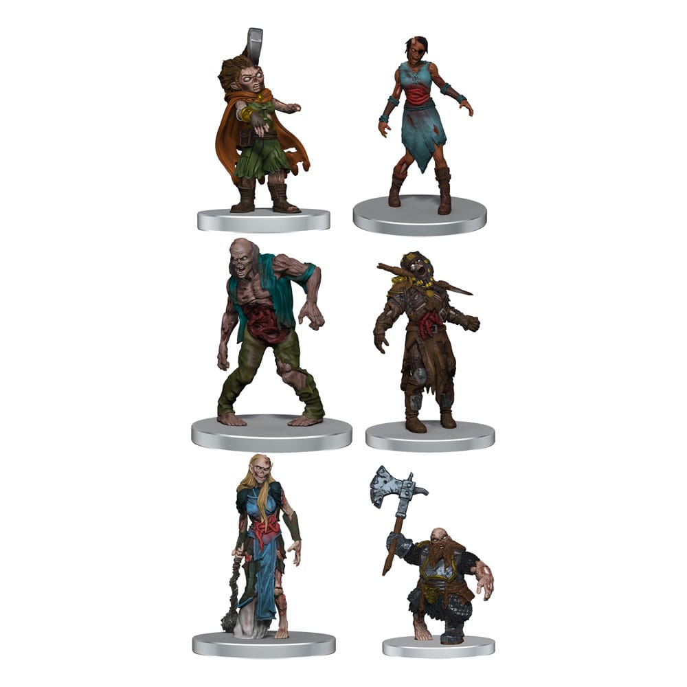 D&D Icons of the Realms pre-painted Miniatures Undead Armies - Zombies Set
